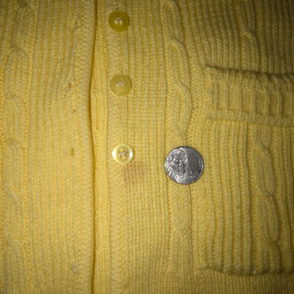 Vintage Yellow Cable Knit Sweater Vest - Picture 6 of 6
